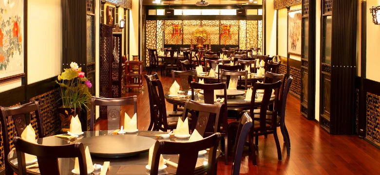 フランス租界時代、上海の邸宅をモデルにしたデザインのフロアの写真